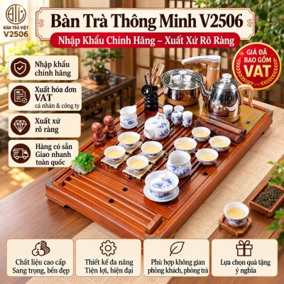 Bàn Trà Thông Minh V2506 Cao Cấp – Nhập Khẩu Chính Hãng, Xuất Xứ Rõ Ràng, Giá Đã Gồm VAT