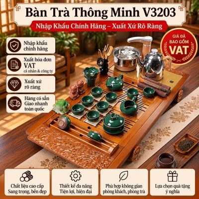 Bàn Trà Thông Minh V3203 Cao Cấp – Nhập Khẩu Chính Hãng, Xuất Xứ Rõ Ràng, Giá Đã Gồm VAT