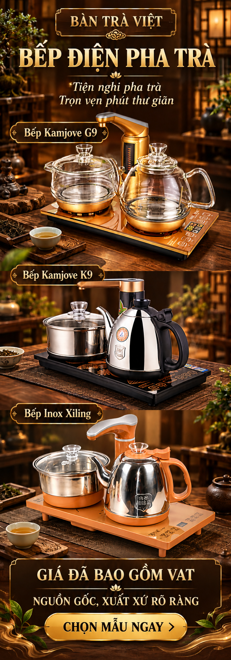 Bếp đun nước pha trà