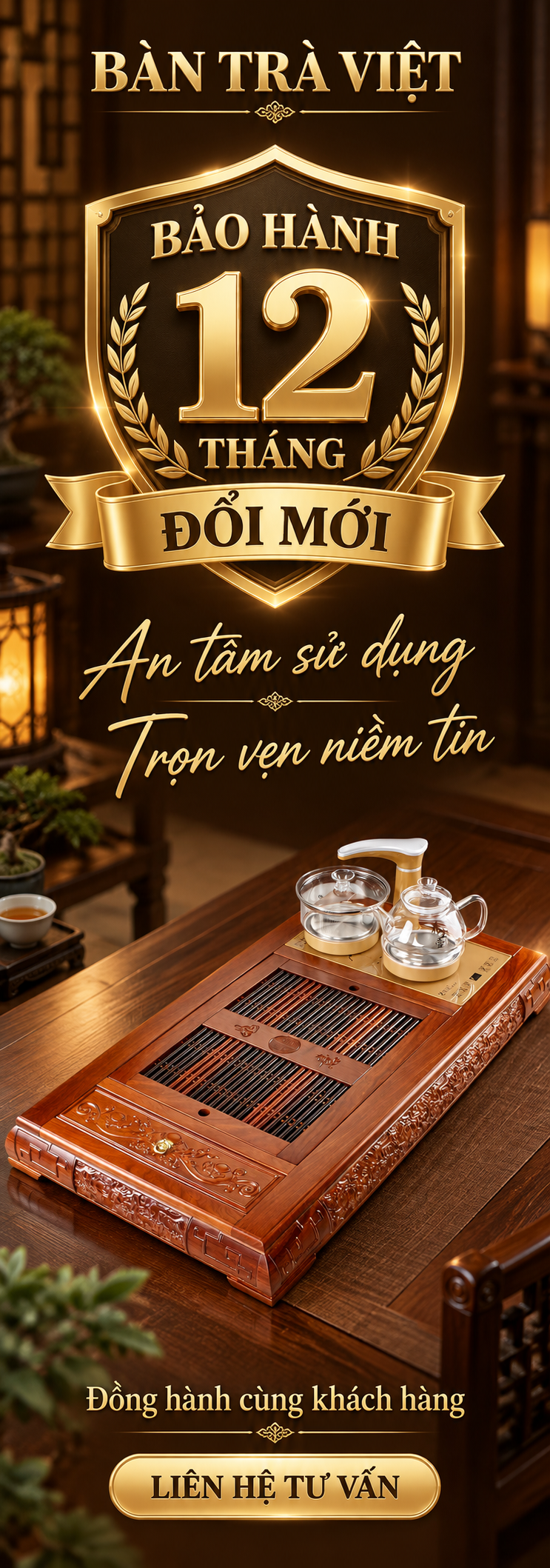 Khay trà gỗ, khay trà đạo